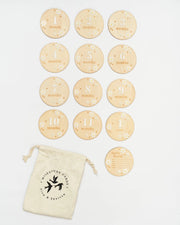 Wooden Milestone Cards