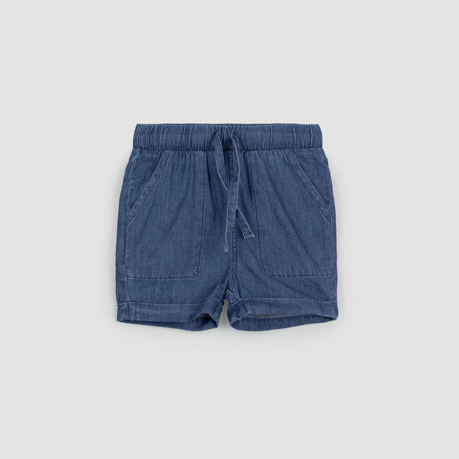 Chambray Woven Shorts