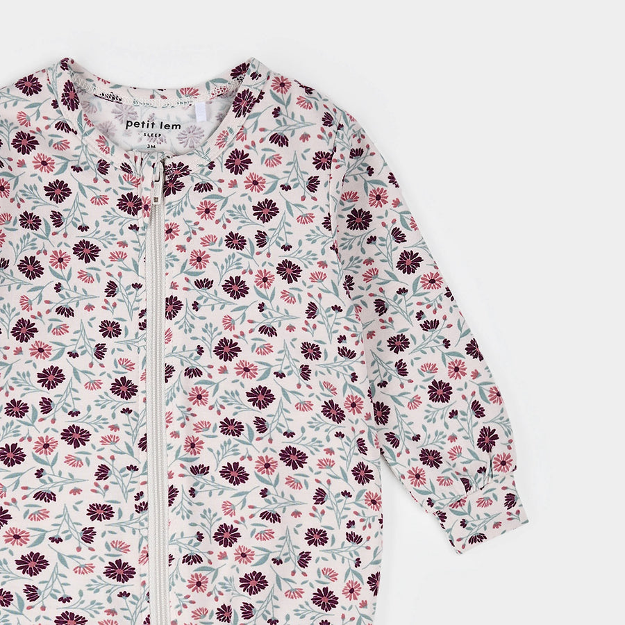 Poppy Floral Jersey Modal Blend Sleeper