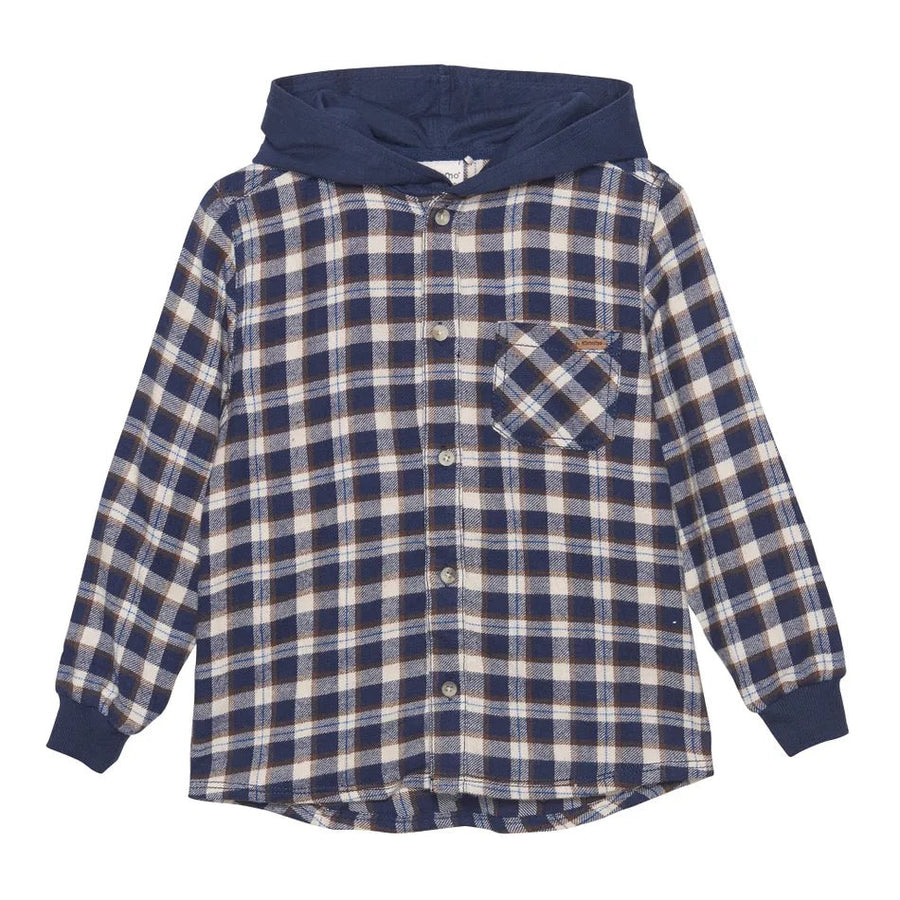 Minymo Hooded Plaid