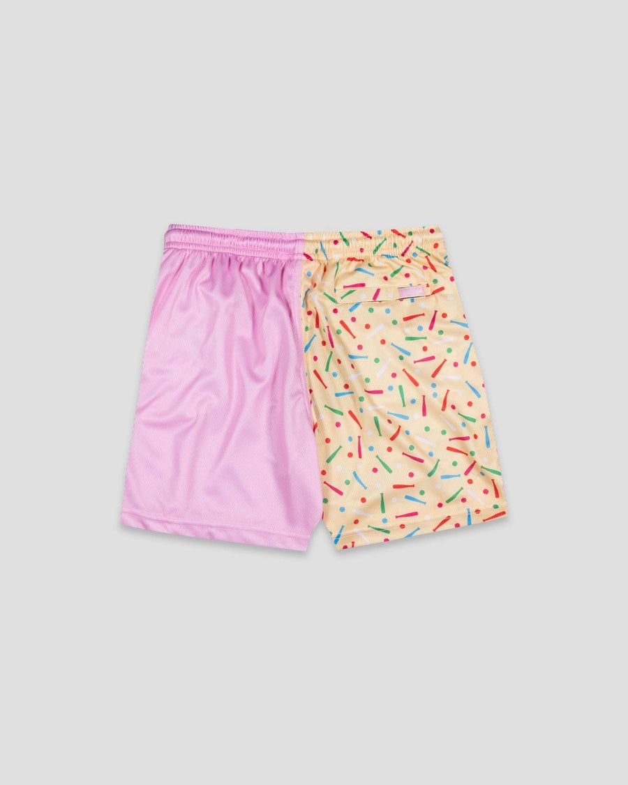 Batter Up Bakery Confetti Cupcake Diamond Air Mesh Shorts