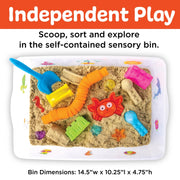 Sensory Bin Activity Bin For Kids-Beach