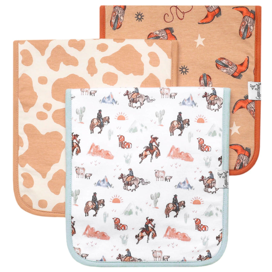 Copper Pearl Burp Cloths
