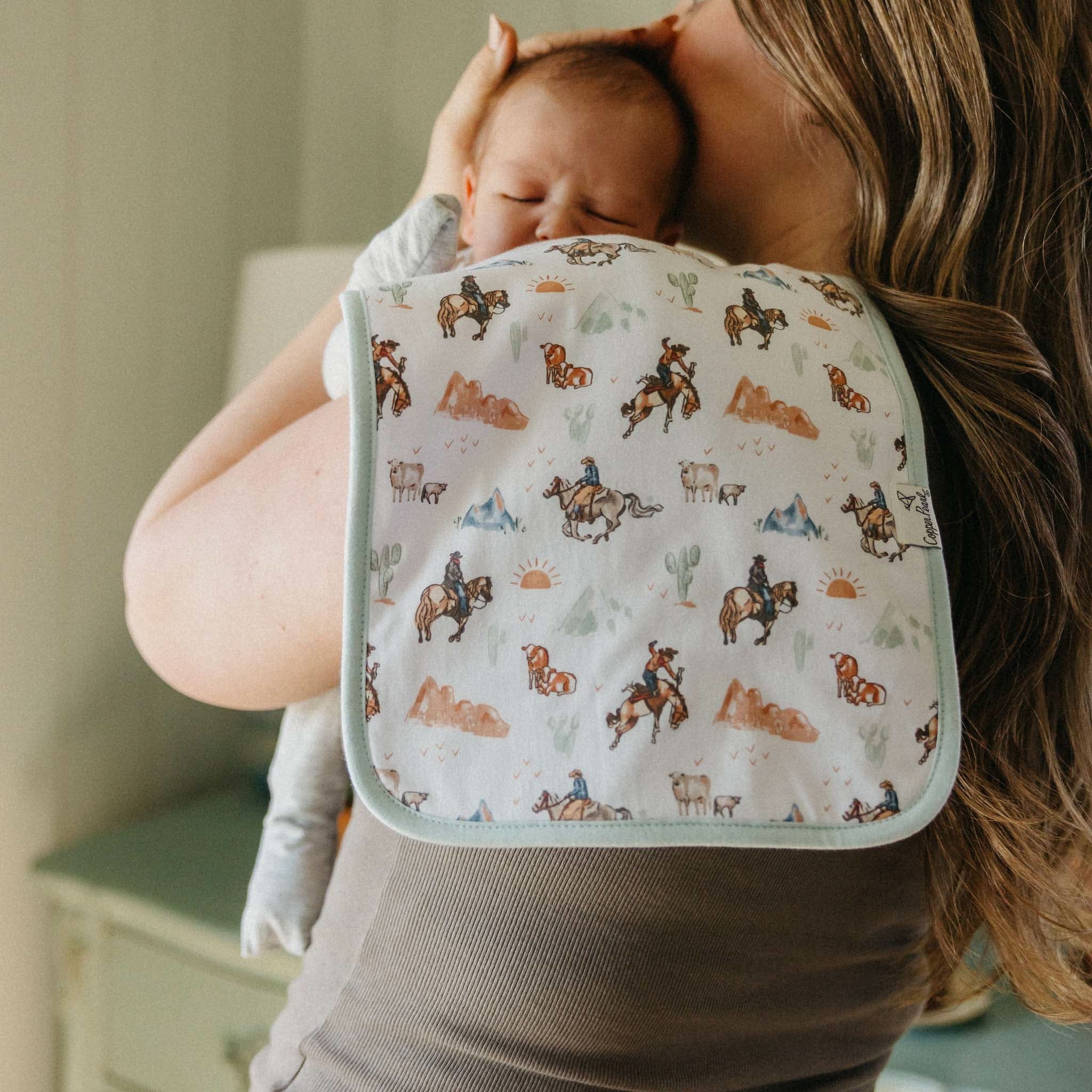 Copper Pearl Burp Cloths