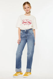 Girls High Rise Denim