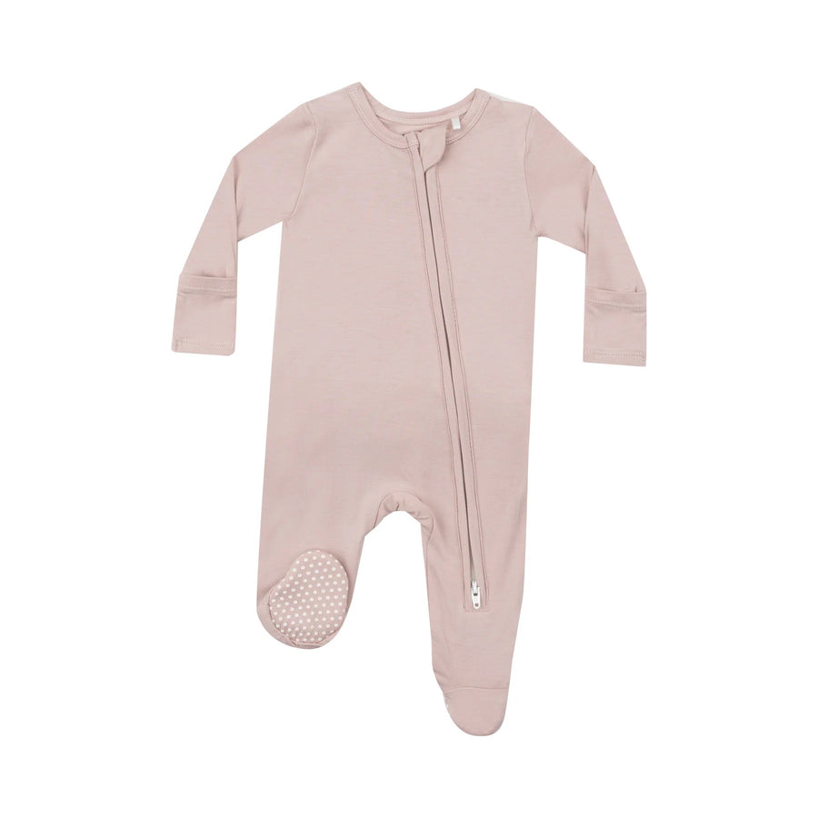 Sepia Rose 2 way zip footie