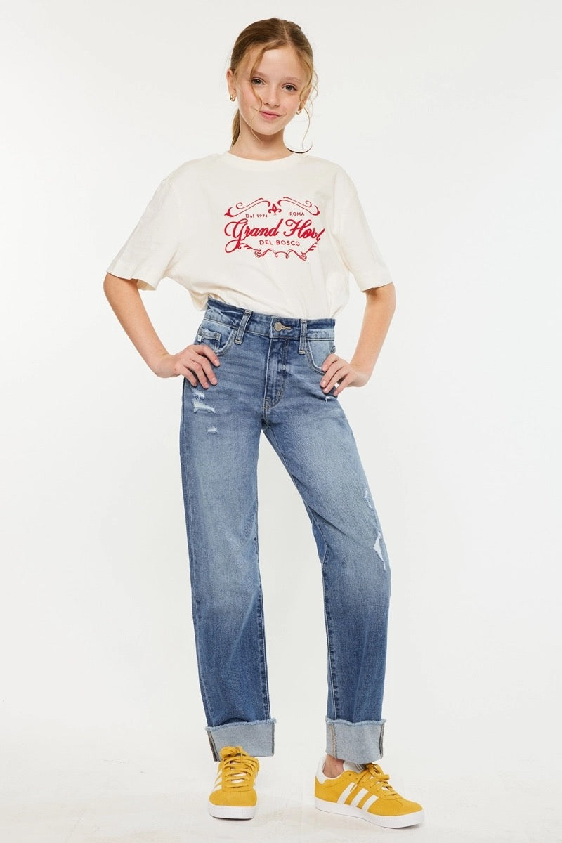 Girls High Rise Denim