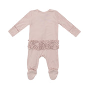 Sepia Rose 2 way zip footie