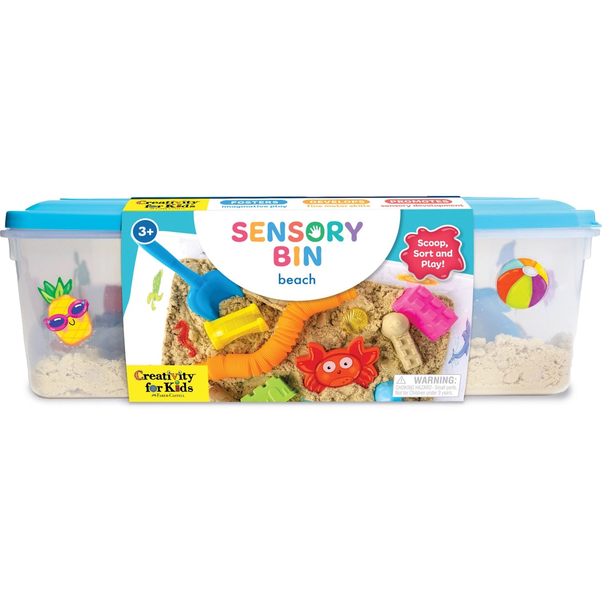 Sensory Bin Activity Bin For Kids-Beach