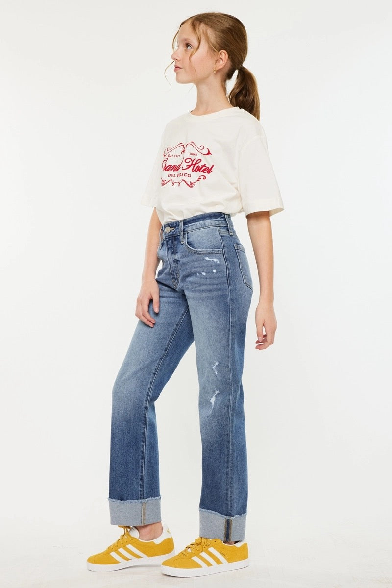 Girls High Rise Denim