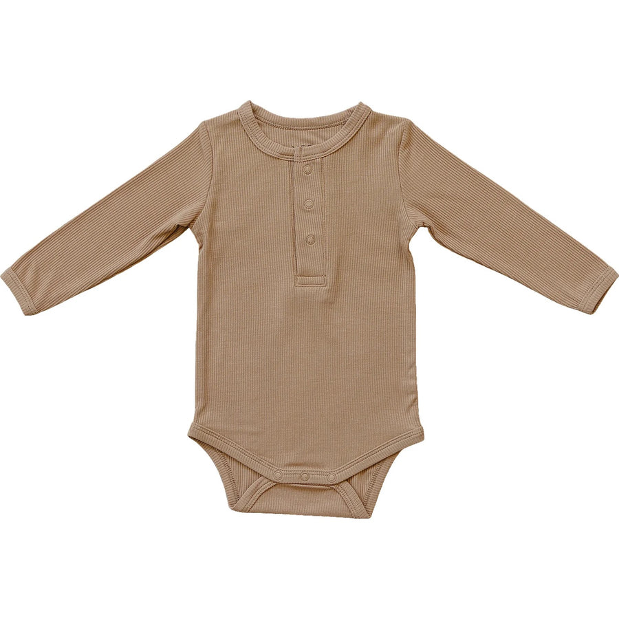 Bamboo Snap Long Sleeve Ribbed Bodysuit