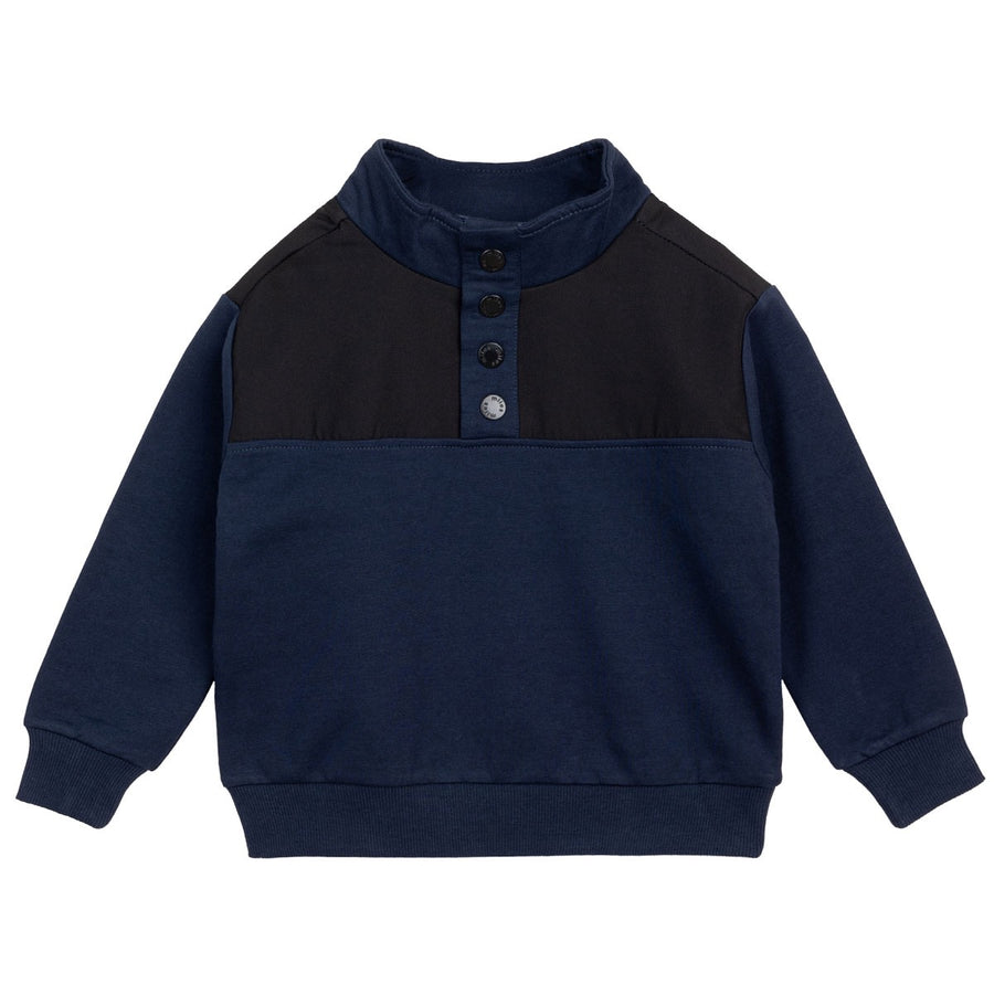 Miles half button sweatshirt