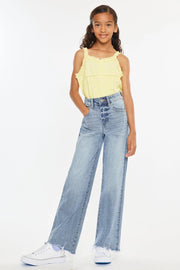 Girls Light Wash Denim