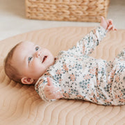 Spring Flowers Print on Creme Sleeper