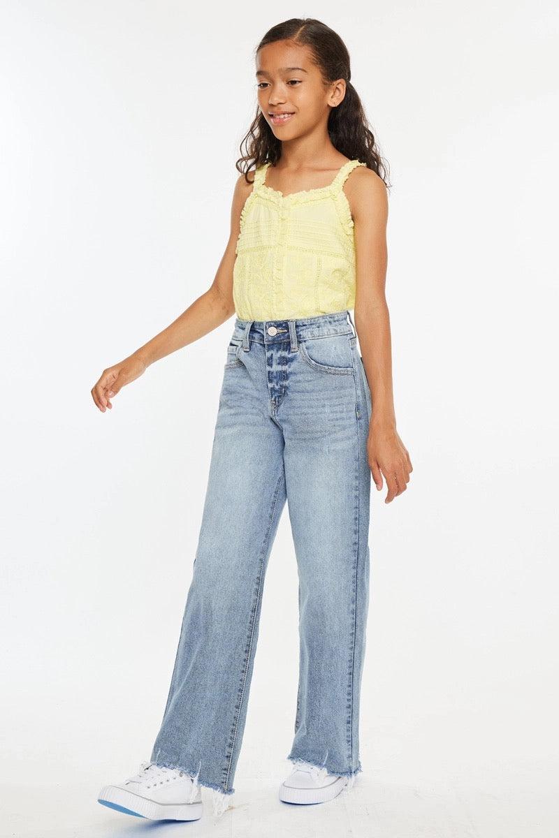 Girls Light Wash Denim