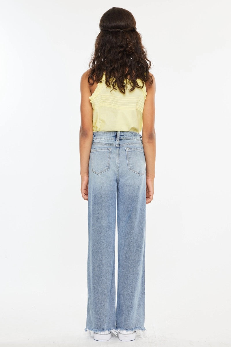 Girls Light Wash Denim