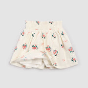 Bows and Bouquets on Ivory Skort