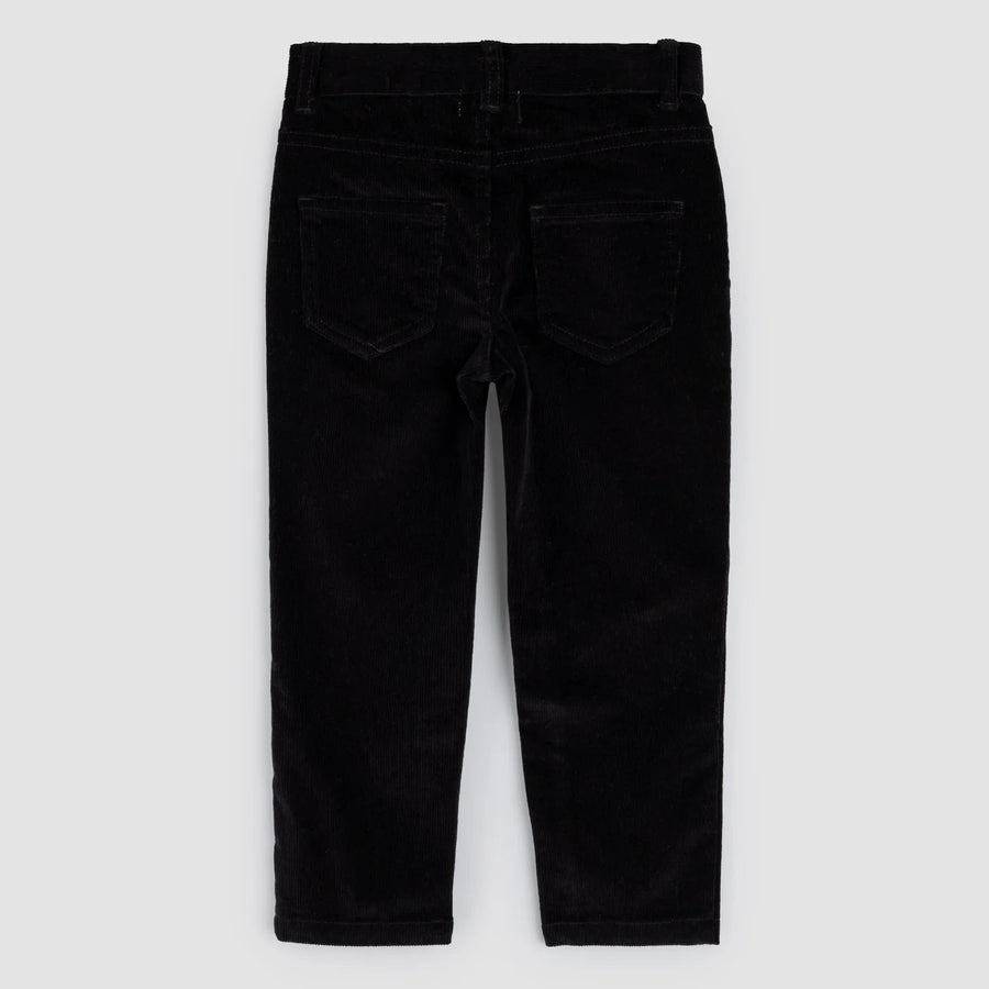 Jet Black Corduroy Boy's Pants