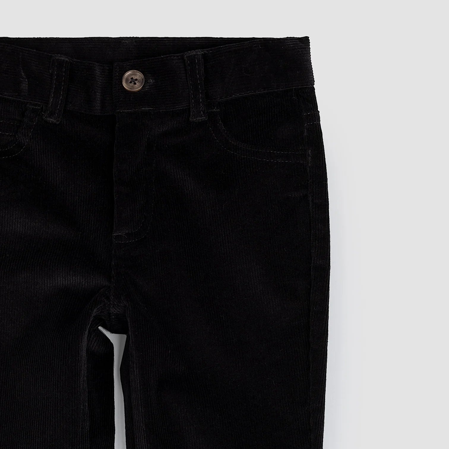 Jet Black Corduroy Boy's Pants