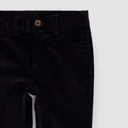 Jet Black Corduroy Boy's Pants