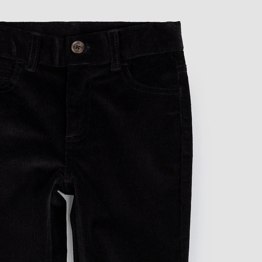 Jet Black Corduroy Boy's Pants