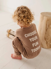 Choose Your Fun Boxy Sweatshirt Bamboo