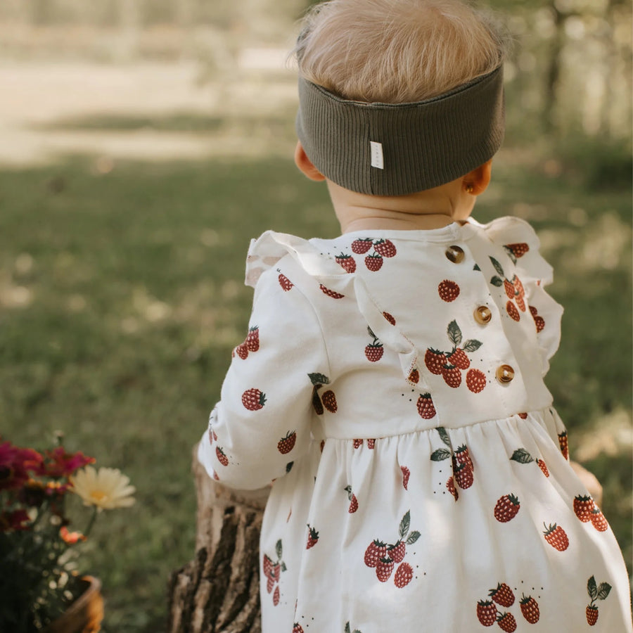 Raspberry Print Jersey Dress Set