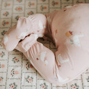 Dress-Up Duck Print on Primrose LunaKnit Sleeper