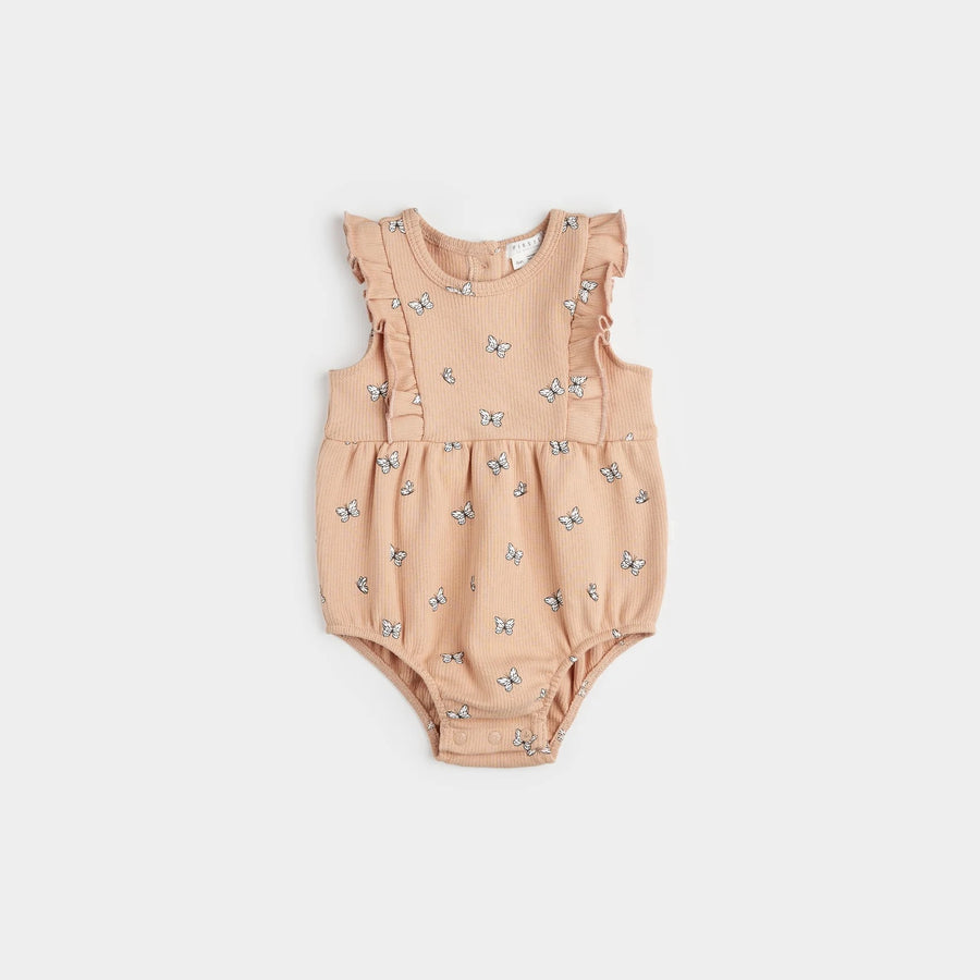 first ribbed bubble romper