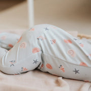 Shells Print on Powder Blue Sleeper