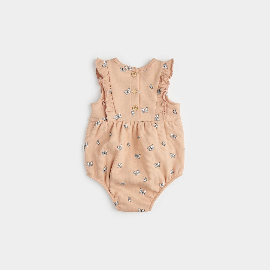 first ribbed bubble romper