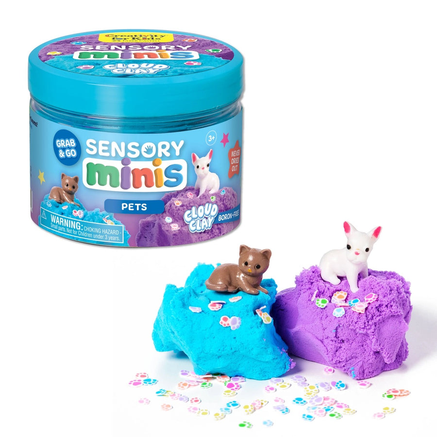 Sensory Mini Play Kit Jar with Cloud Clay
