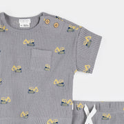 Diggers Print on Cement Short Set