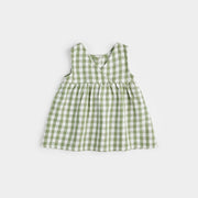 Gingham Cross Hatch Dress Set