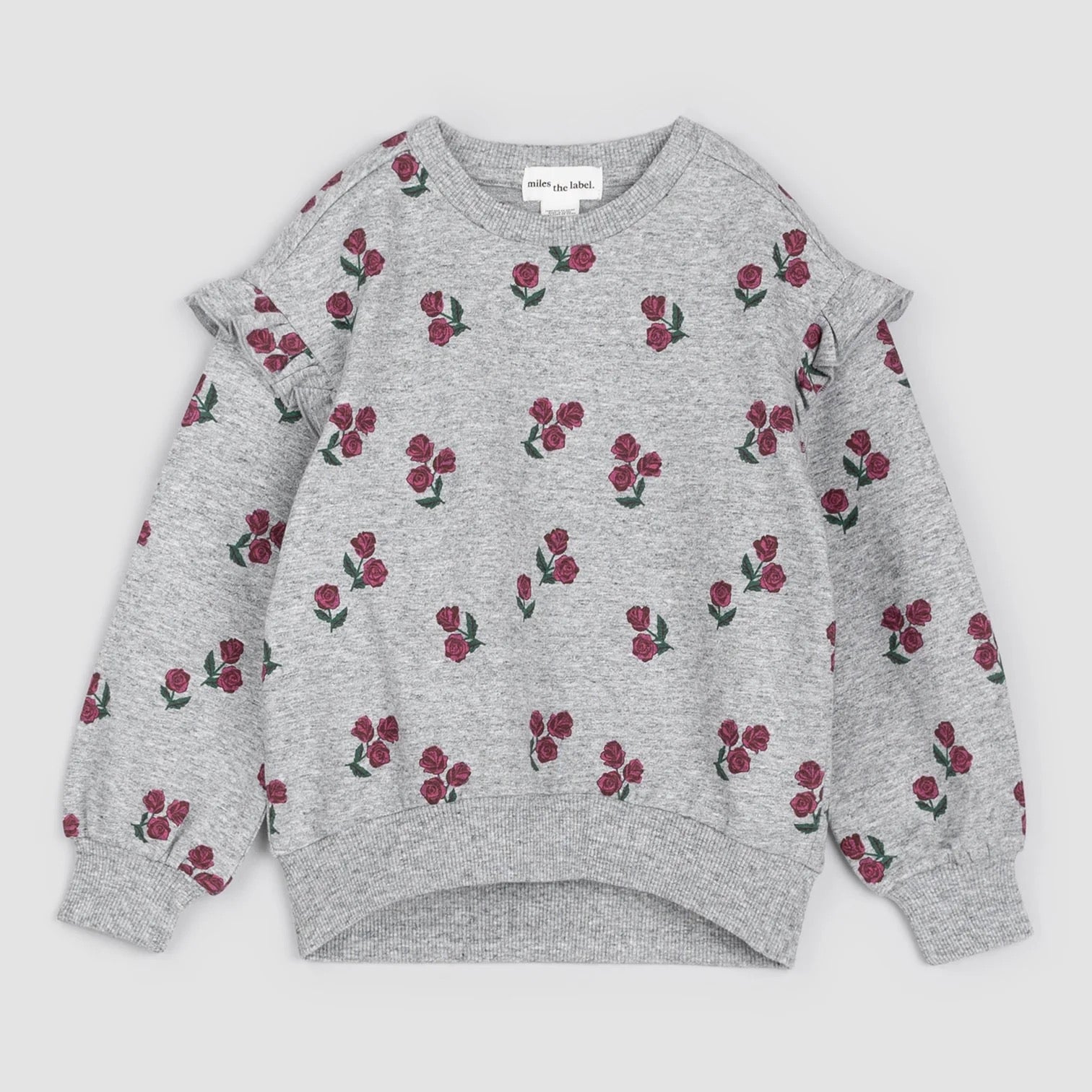 Roses on Heather Grey 2PC Set