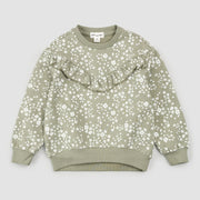 Floral Print on Sage Sweatshirt