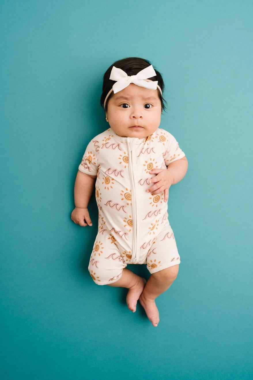 Sunny Shores Bamboo Short Romper