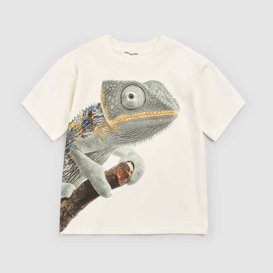 Chameleon on Ivory T-Shirt