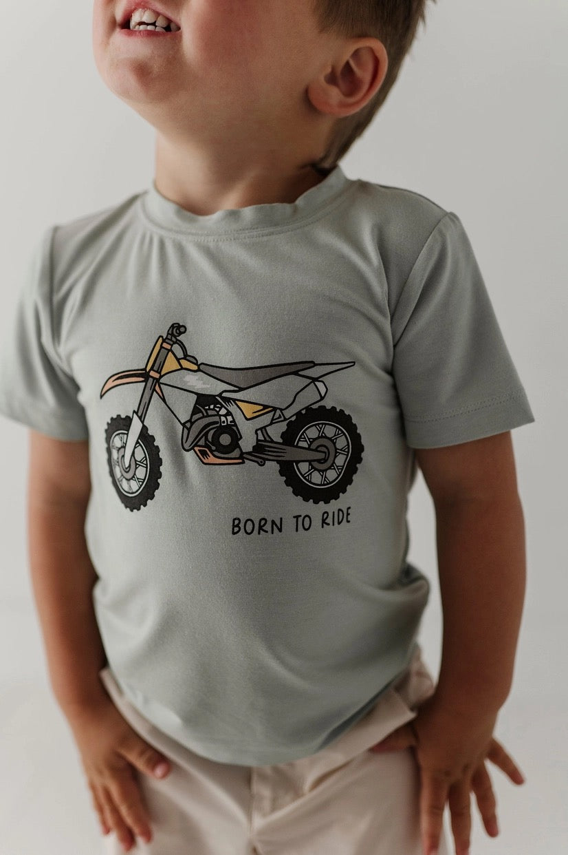 Born To Ride Boy's Short Sleeve Tee
