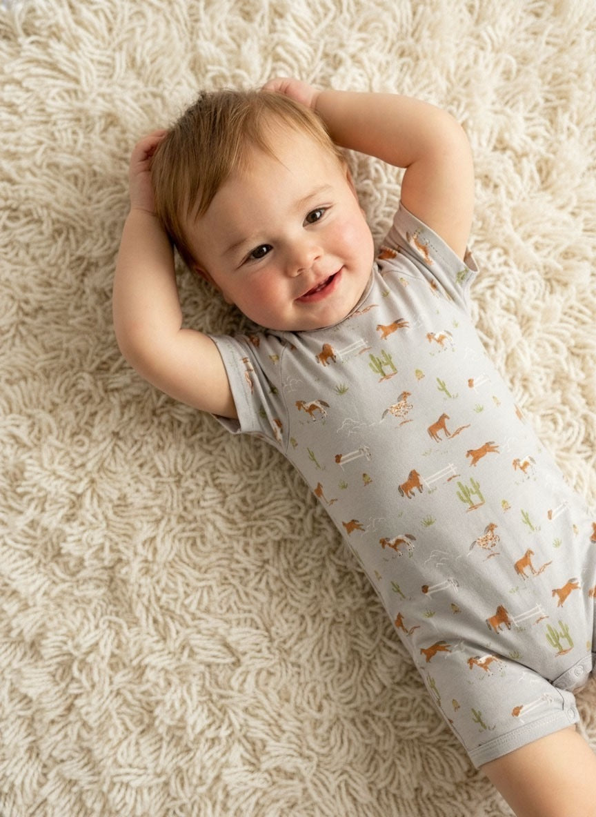 Horses Modal Romper