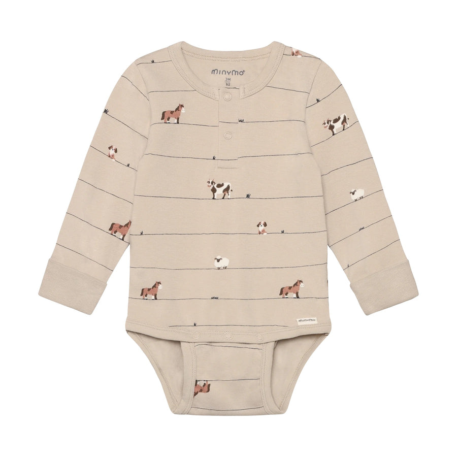 Animal All over Print Baby Bodysuit