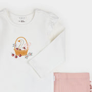 Dress-Up Duck 2pc LunaKnit Bodysuit Set