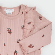 Little Apples Print on Flared Legging Set