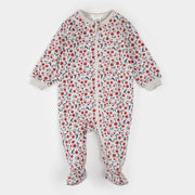 Poppy Floral Print on Beige Sleeper