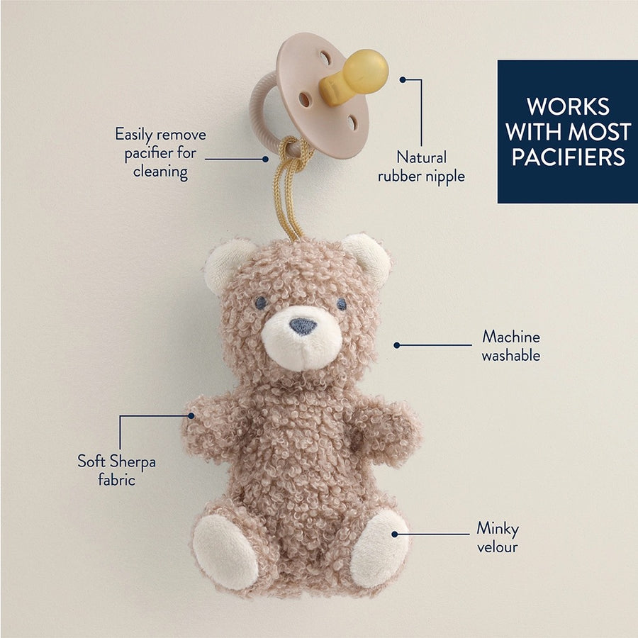 Bitzy Pal Natural Rubber Pacifier & Plush