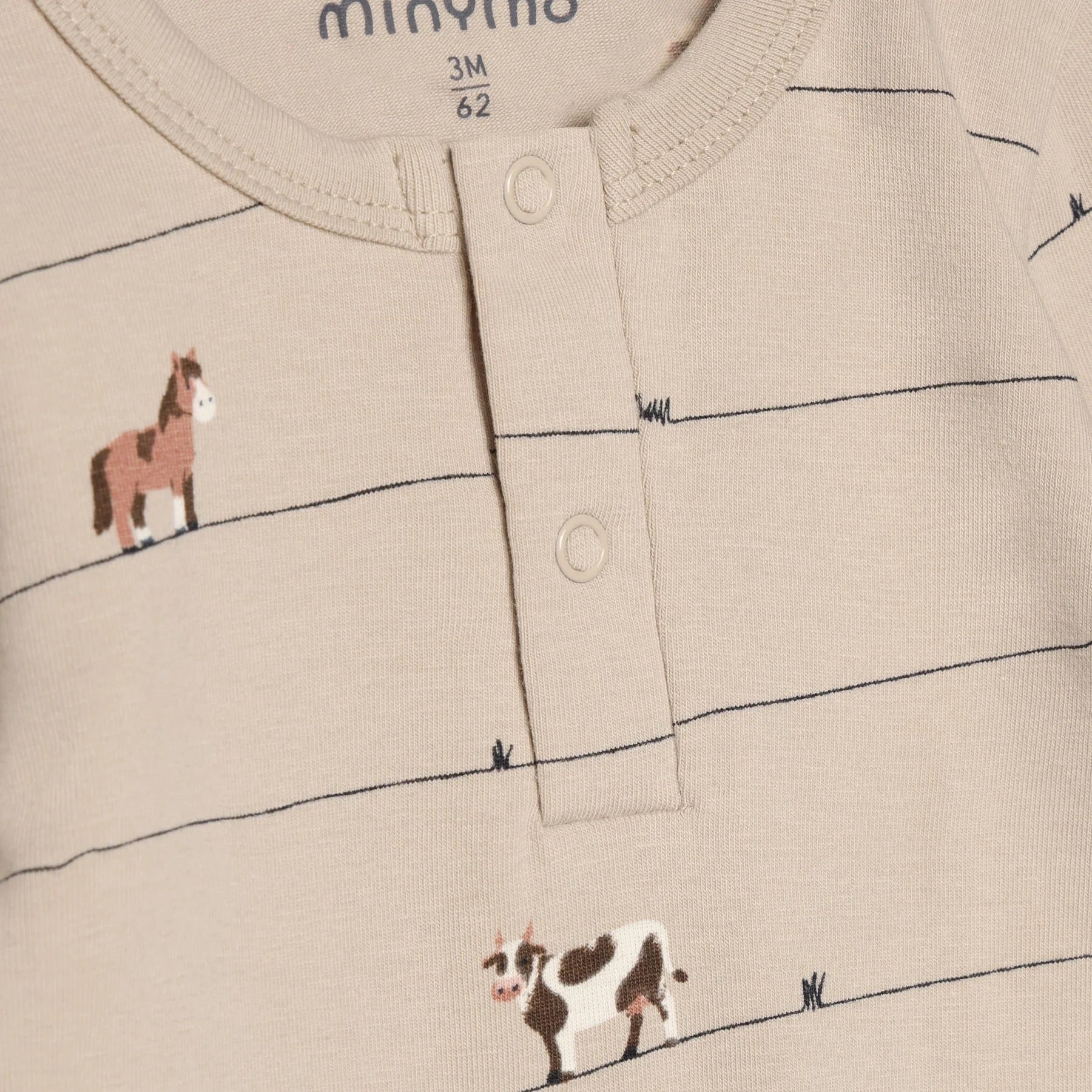 Animal All over Print Baby Bodysuit