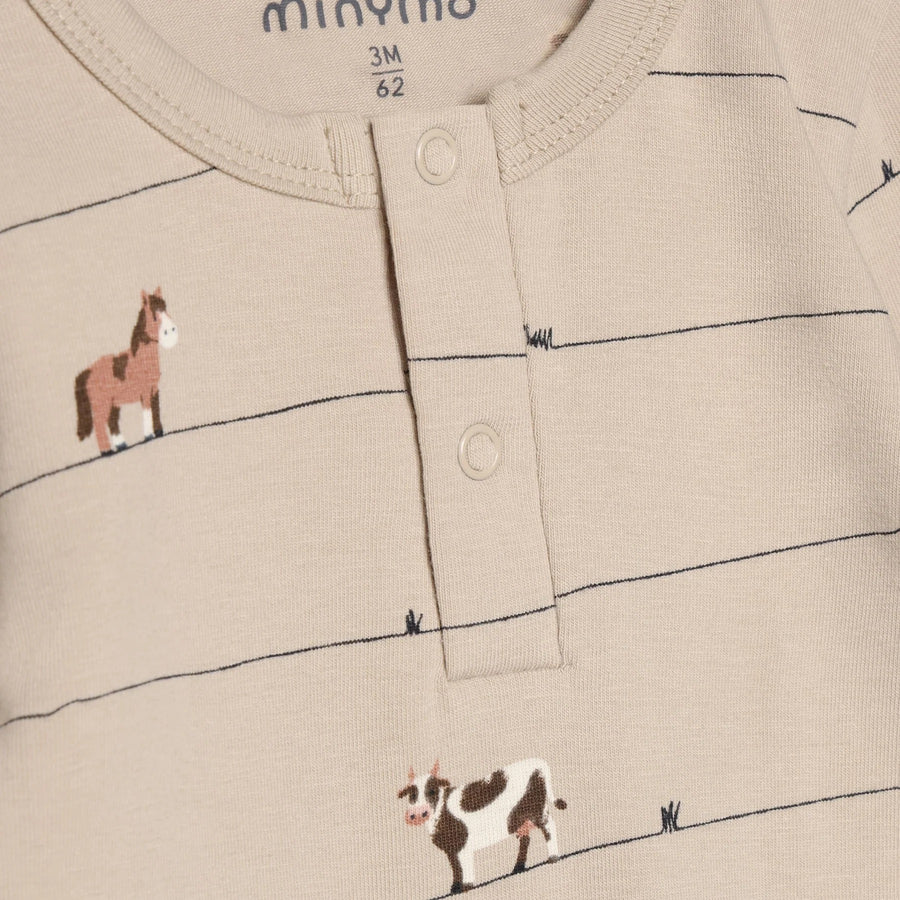 Animal All over Print Baby Bodysuit