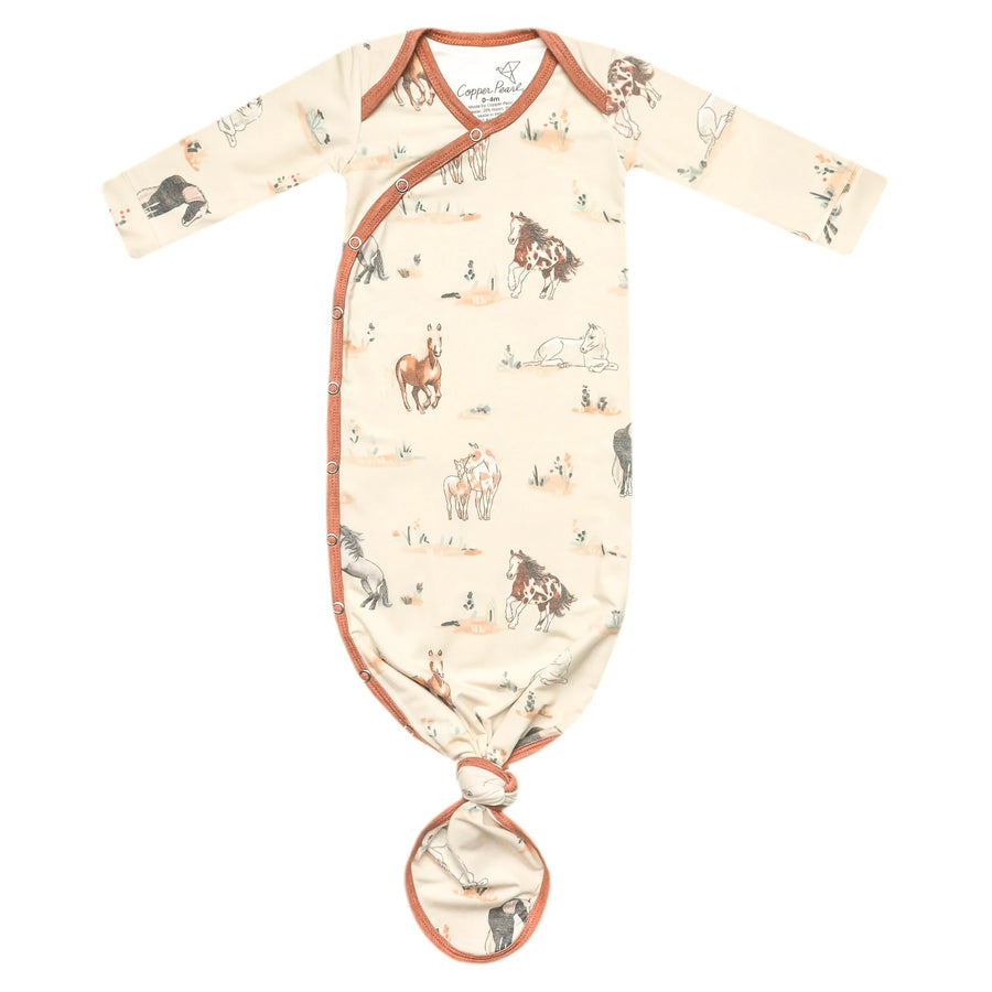 Newborn Copper Pearl Gown