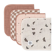 Muslin Burp Cloths (4 Pack)