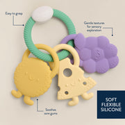 Itzy Trio™ Multi-Textured Silicone Teether